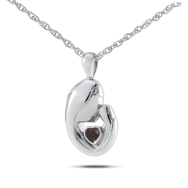 July w/ Ruby Sterling Silver Keepsake